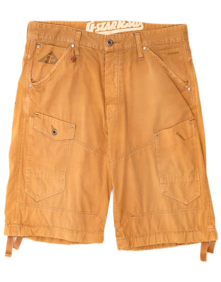 G-Star Herren Graphic Cargo Shorts W34 Large Beige Baumwolle