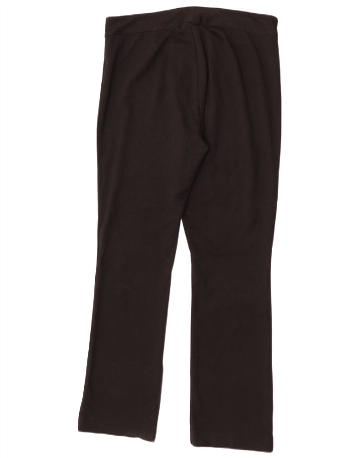 Chaps Damen-Freizeithose, gerade, US 12, Größe L, W32, L32, Schwarz, Polyester