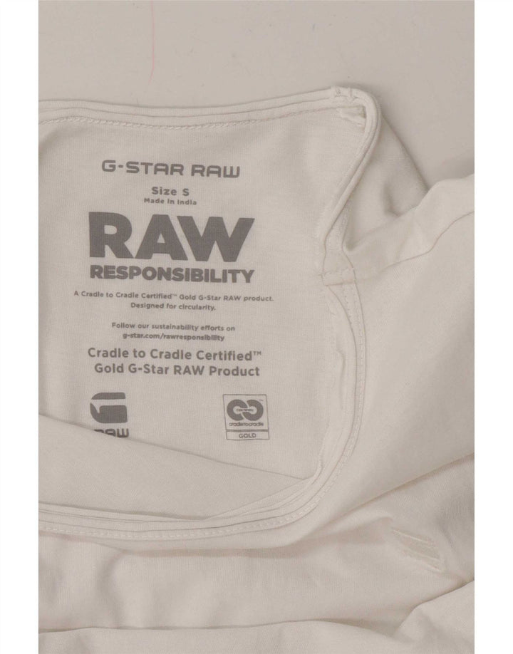 G-Star Herren T-Shirt mit Grafik, Größe S, Weiß