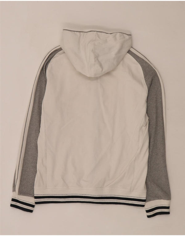 Champion Womens Zip Hoodie Sweater UK 18 XL White Colourblock Cotton