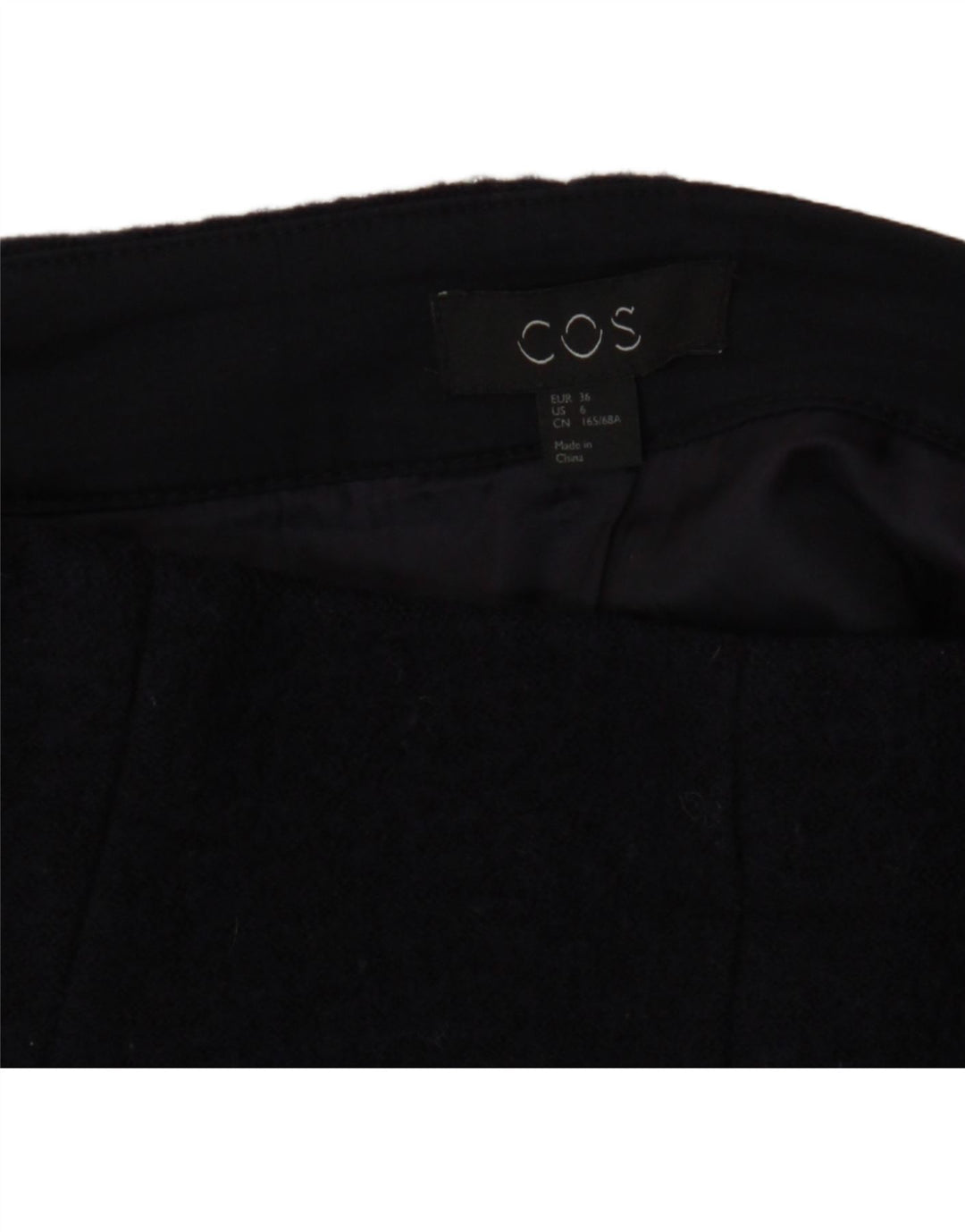 COS Damen Minirock EU 36 Small W28 Marineblau