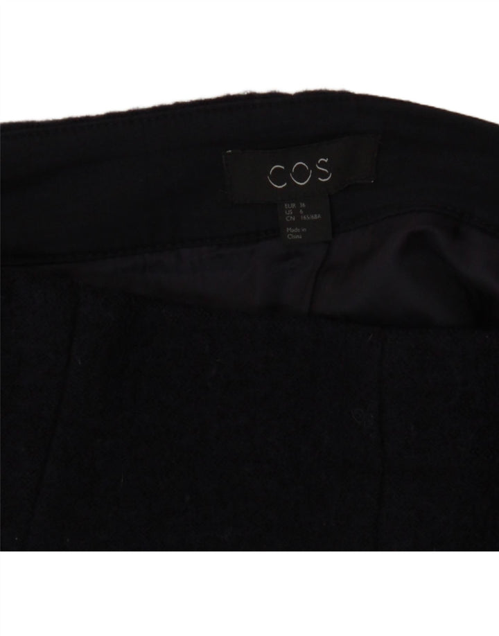 COS Damen Minirock EU 36 Small W28 Marineblau