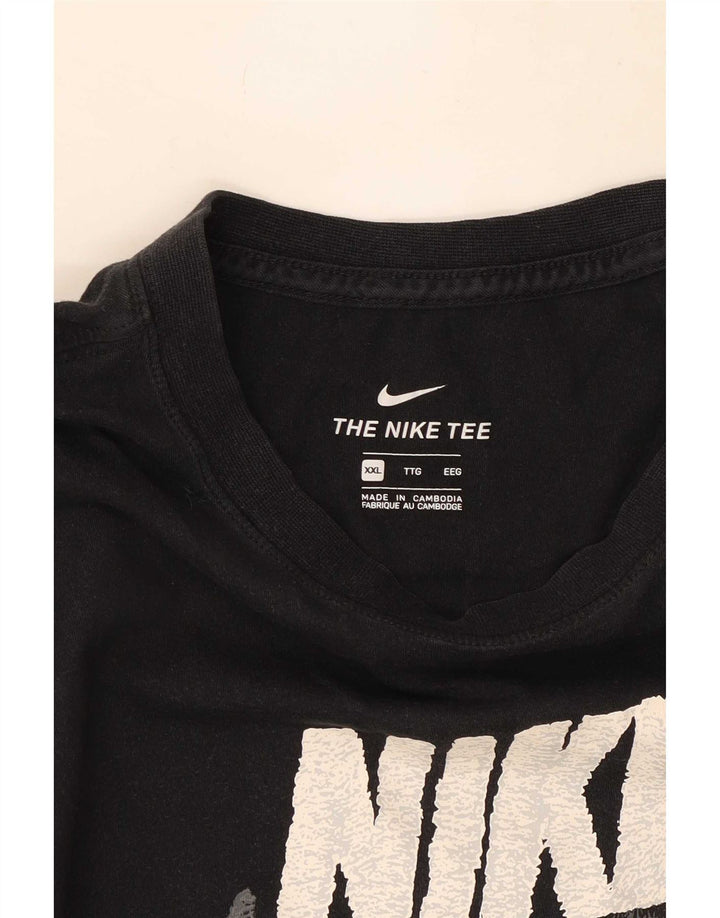 Nike Herren Grafik T-Shirt Top 2XL Schwarz