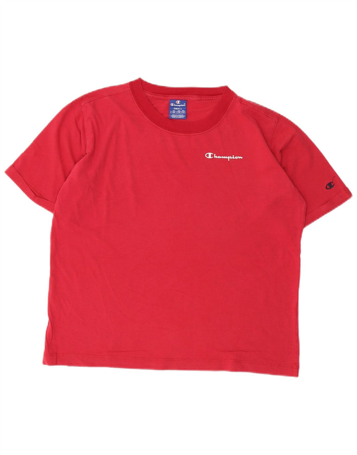 CHAMPION Womens Oversized T-Shirt Top UK 10 Small Red