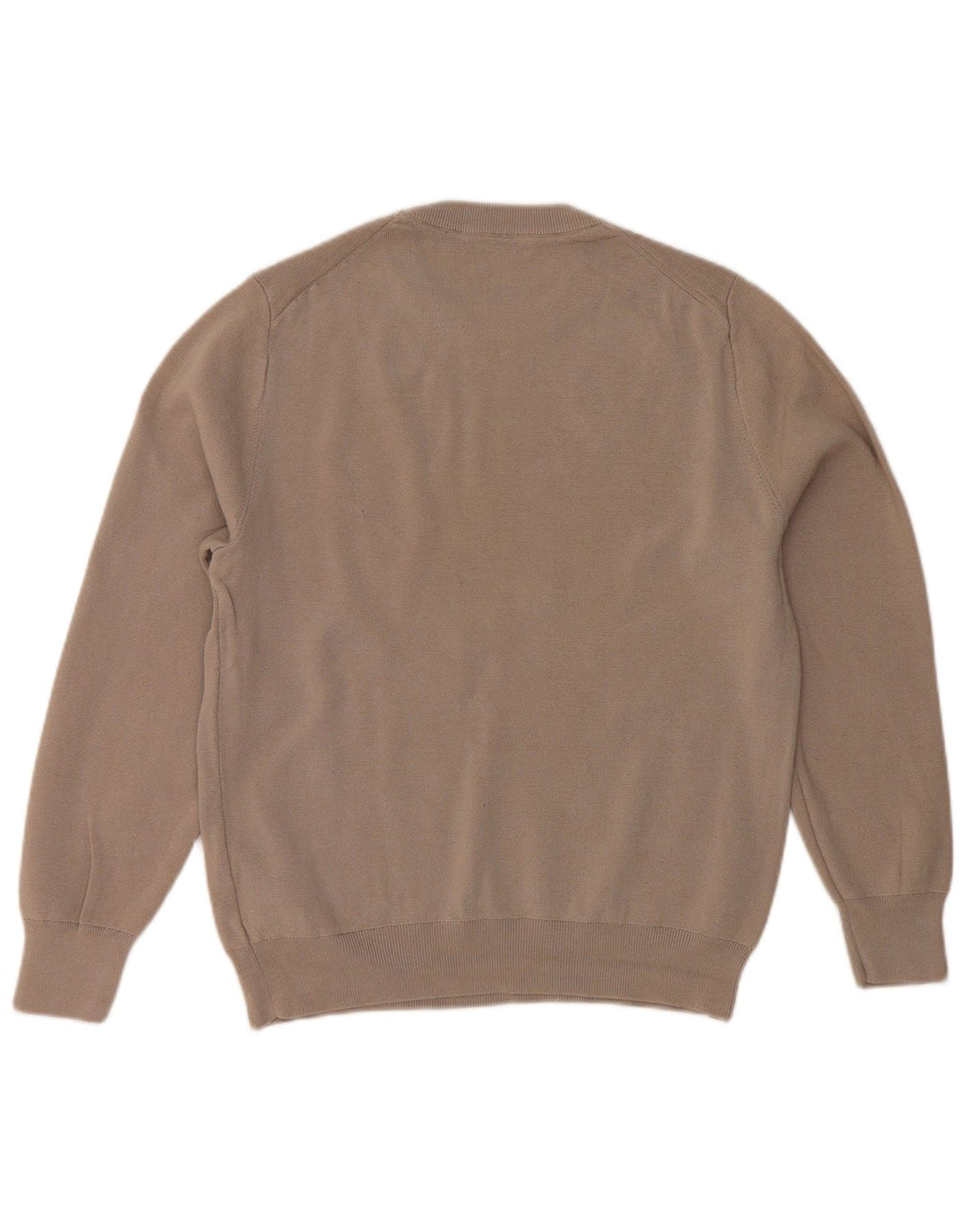 ZARA Damen-Pullover mit Rundhalsausschnitt, UK 14, mittelgraue Baumwolle