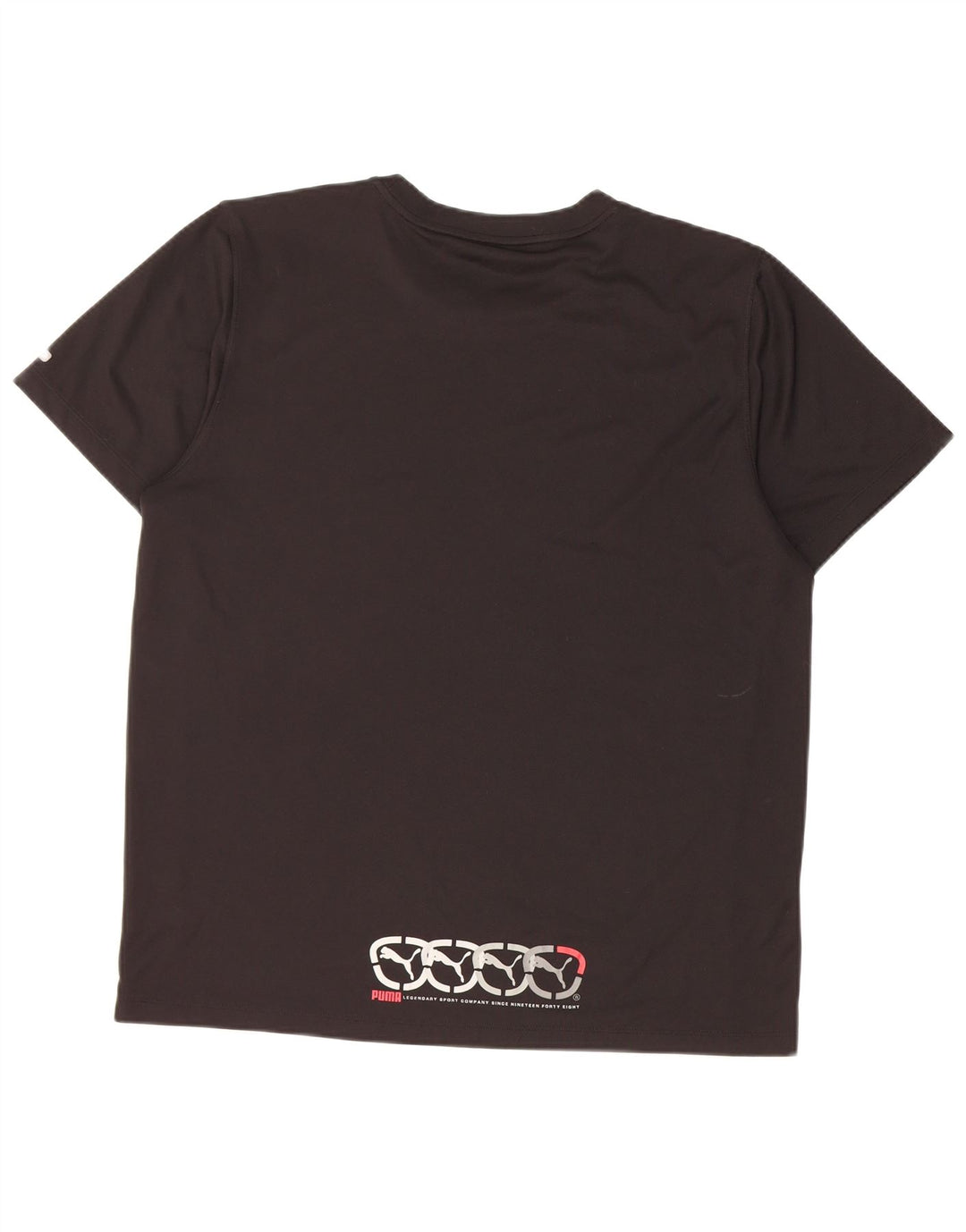 Puma Herren Grafik T-Shirt Top Medium Schwarz