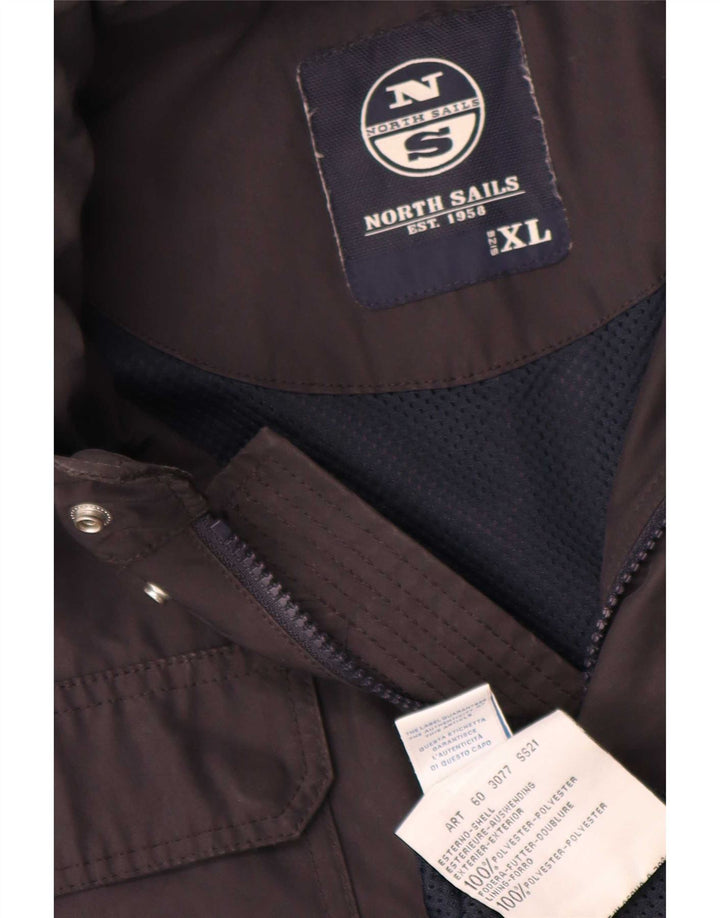 North Sails Herren-Utility-Jacke mit Kapuze, UK 42, XL, Marineblau, Polyester