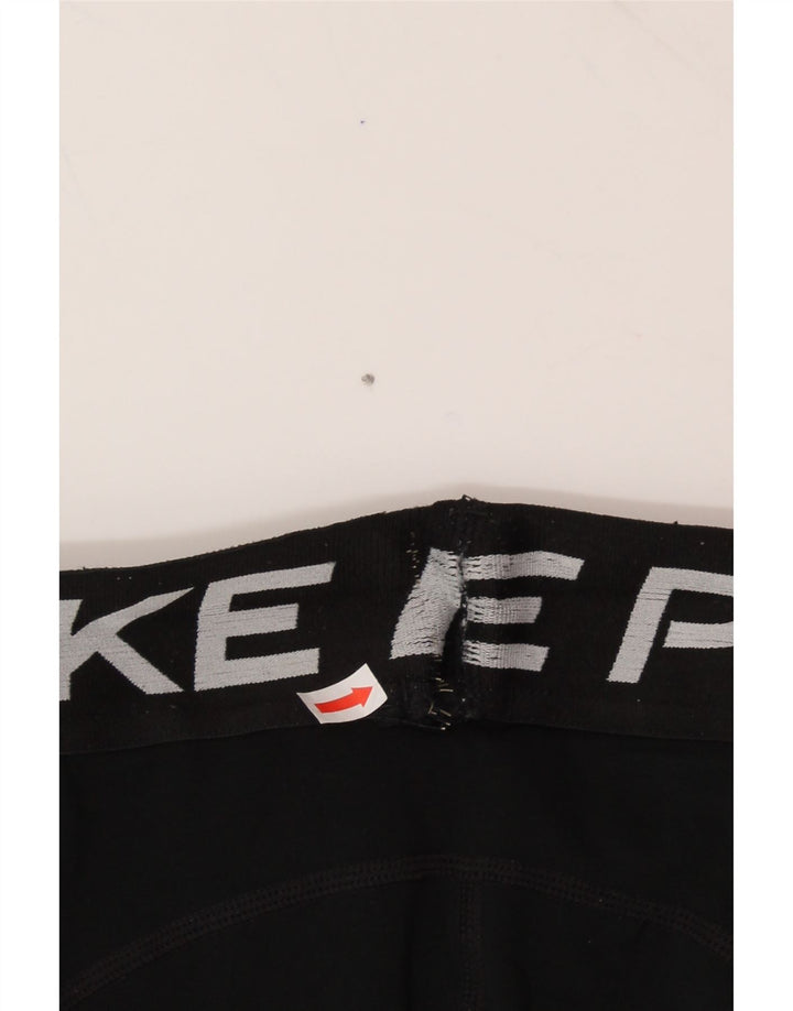 NIKE Womens Graphic Leggings UK 4 XS  Black Polyester Vintage Nike and Second-Hand Nike from Messina Hembry 