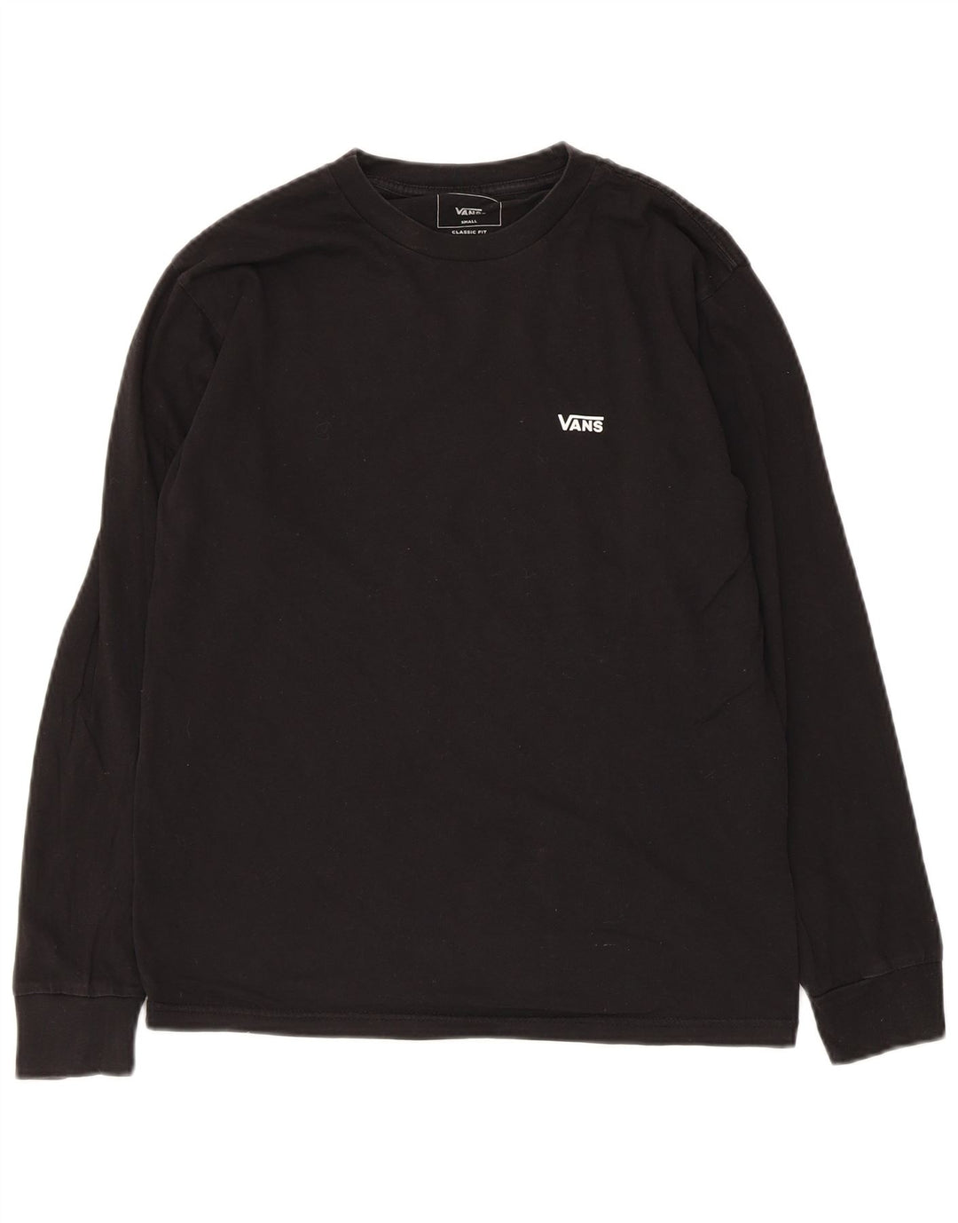 Vans Herren Classic Fit Top Langarm Small Schwarz Baumwolle
