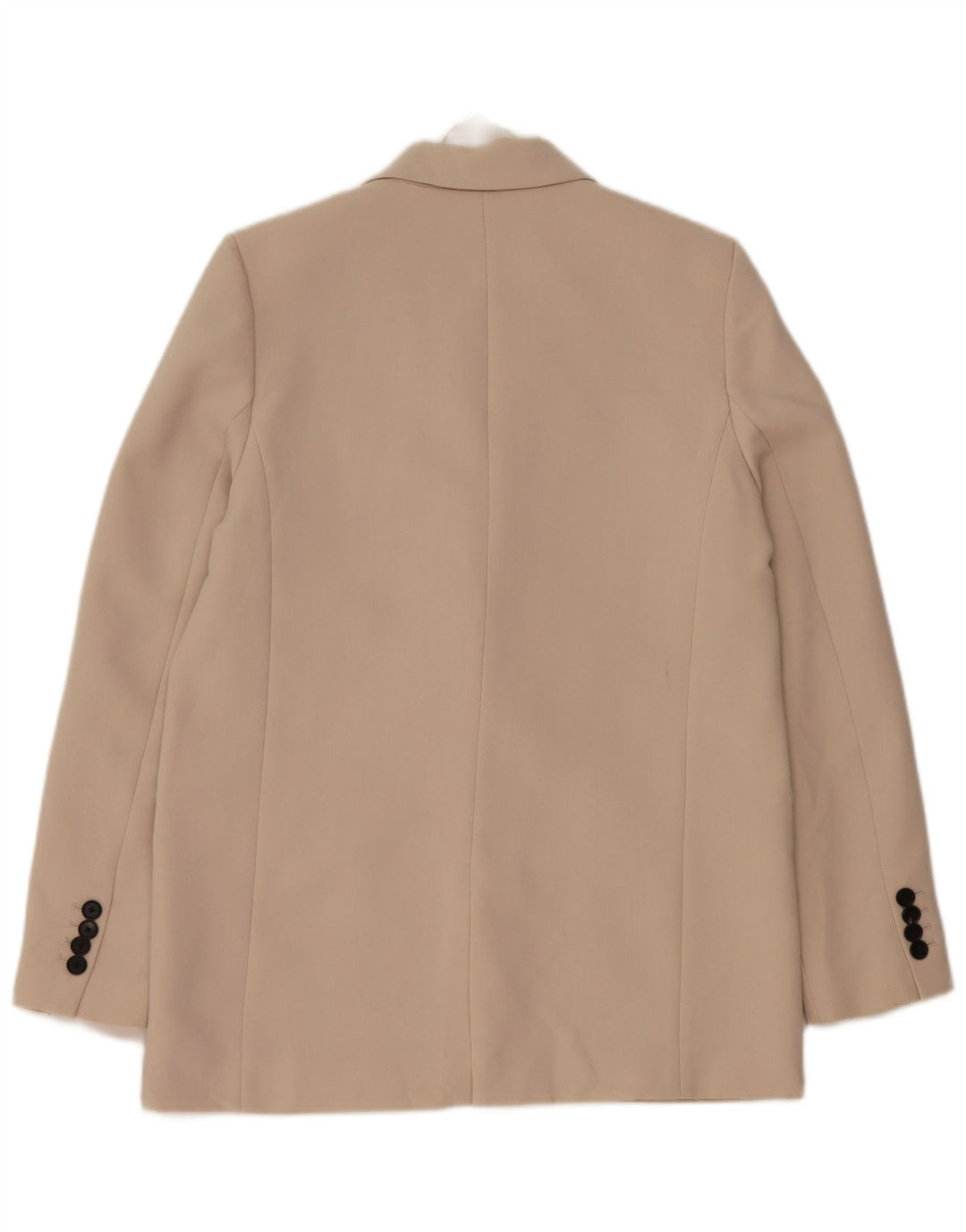 Zara Damen 1-Knopf-Blazerjacke UK 10 Small Beige Polyester