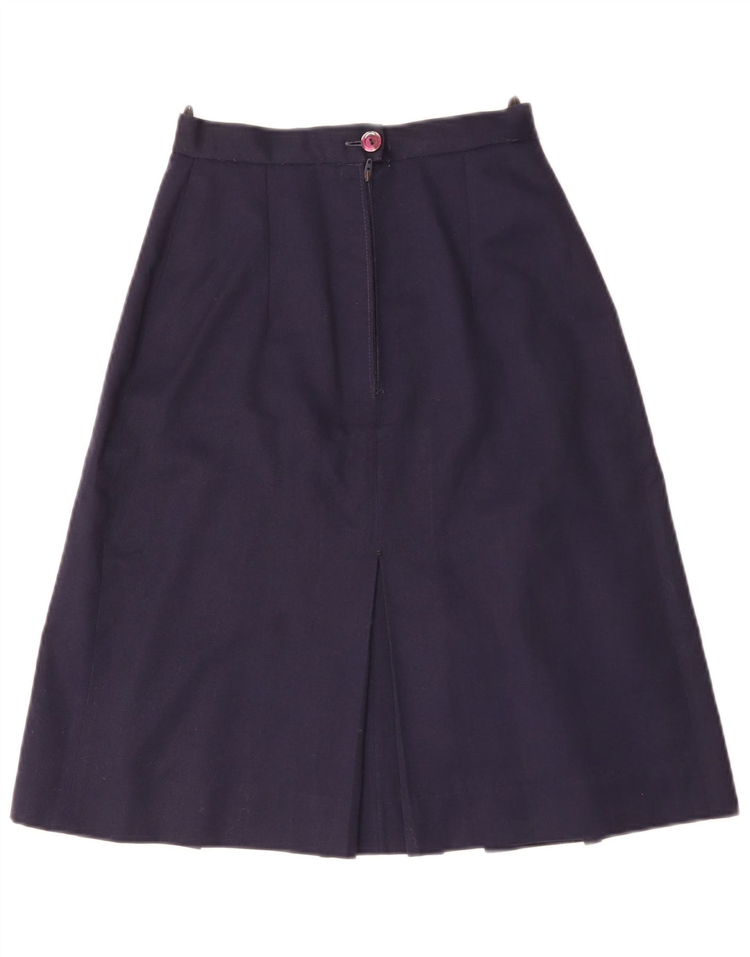 Vintage Damen A-Linie Rock W24 XS Marineblau