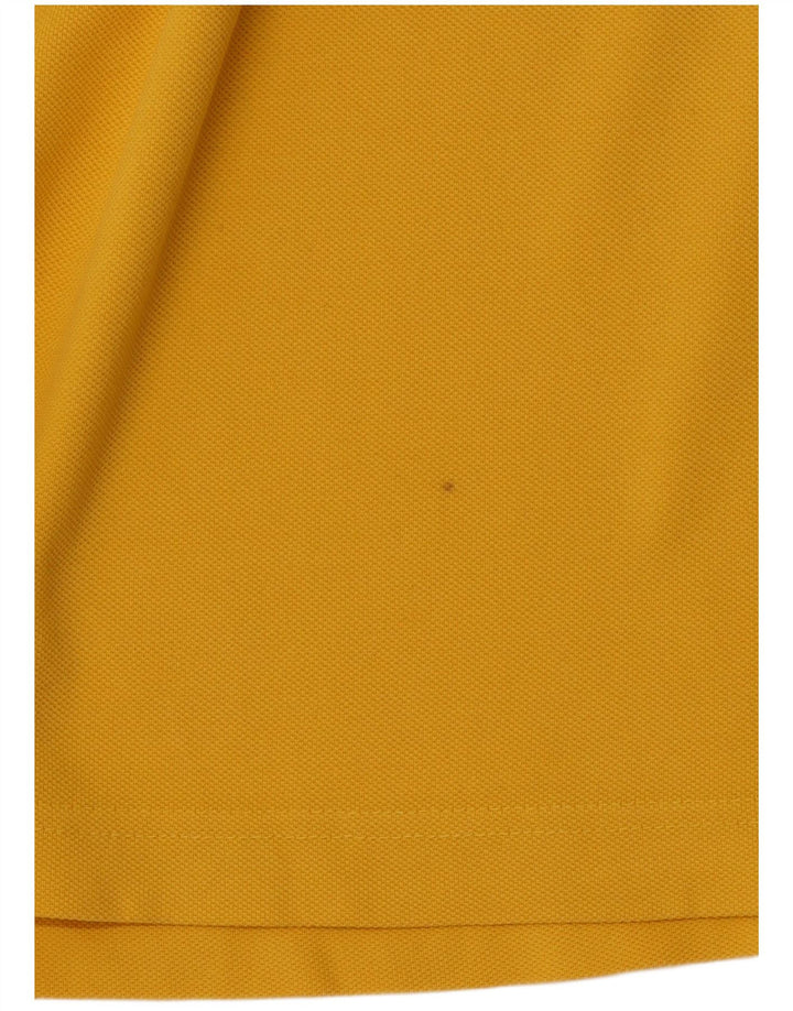 KAPPA Herren-Poloshirt, groß, gelbe Baumwolle