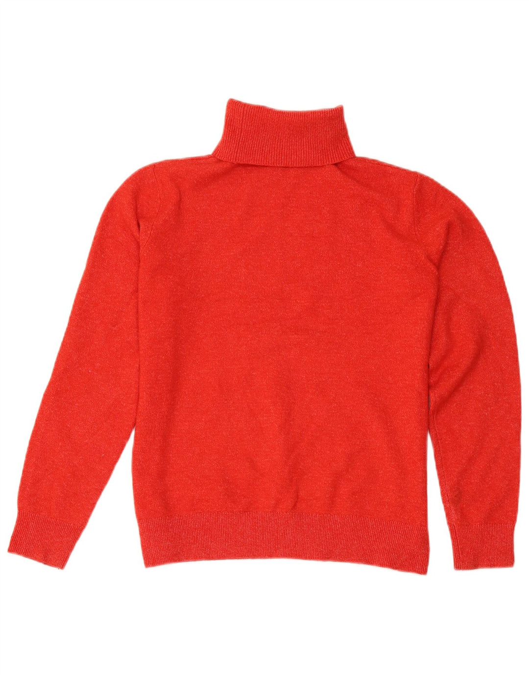 Marks & Spencer Damen-Pullover mit Rollkragen, Gr. 10, Größe S, rot gefleckt