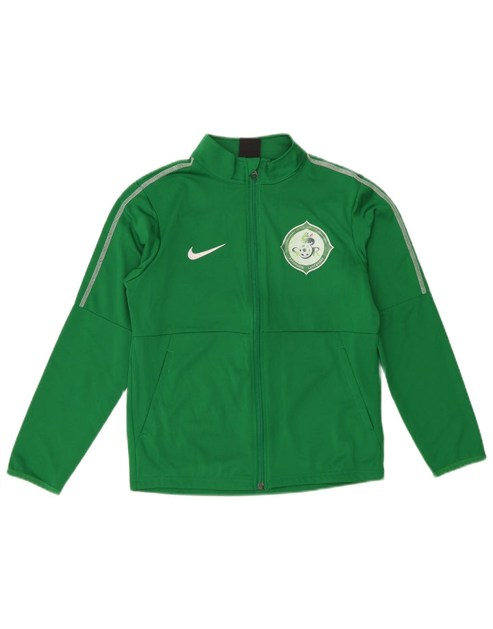 Nike Dri Fit Graphic Trainingsanzug-Oberteil für Jungen, 10–11 Jahre, mittelgrün