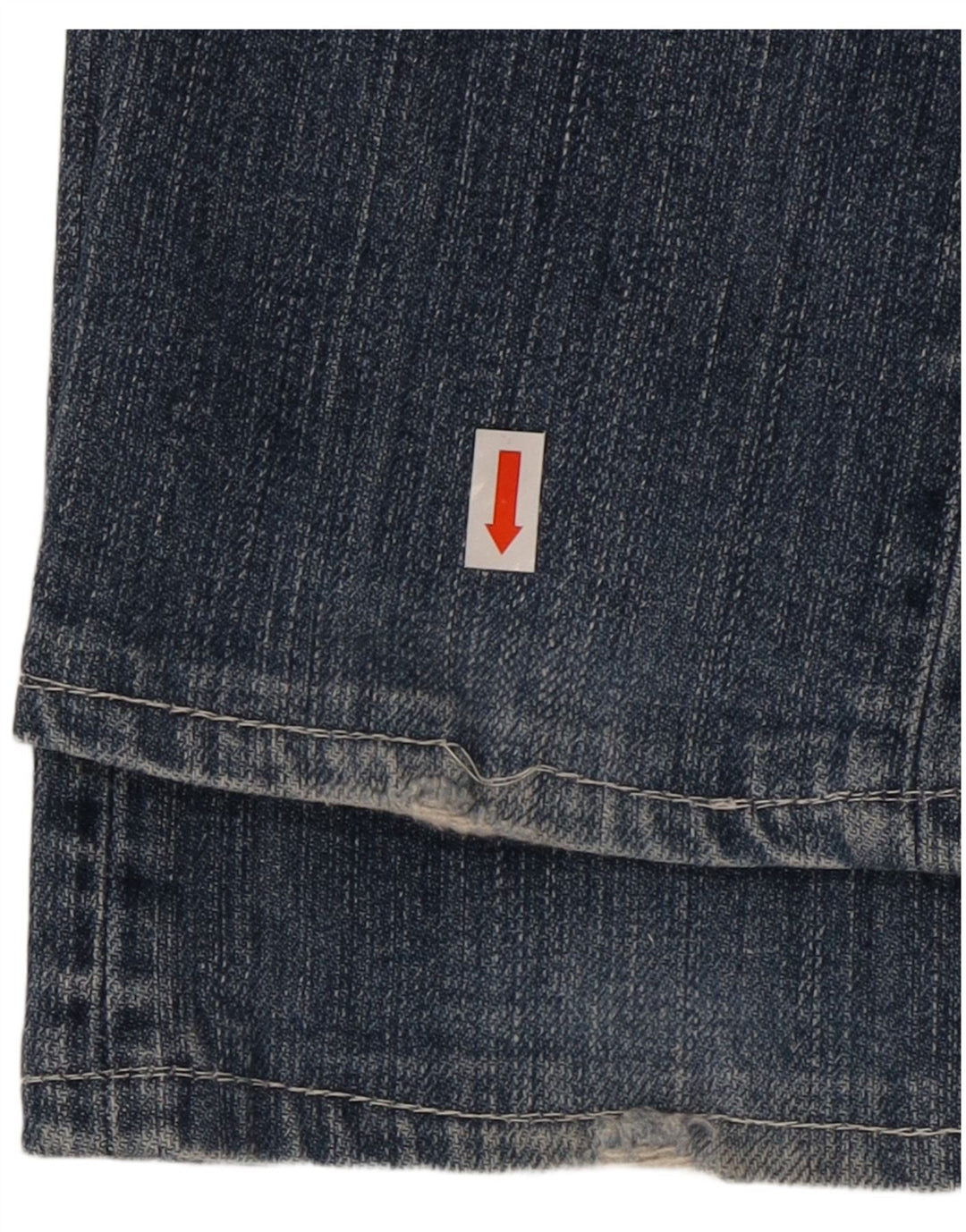 DIESEL Damen Straight Jeans W26 L30 Blaue Baumwolle
