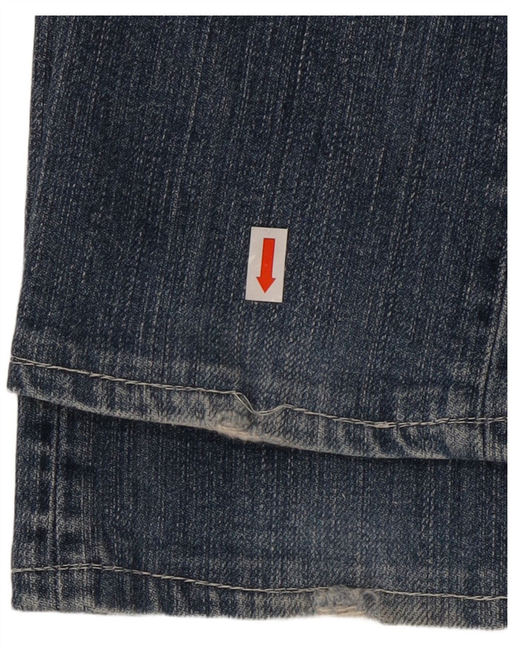 DIESEL Damen Straight Jeans W26 L30 Blaue Baumwolle