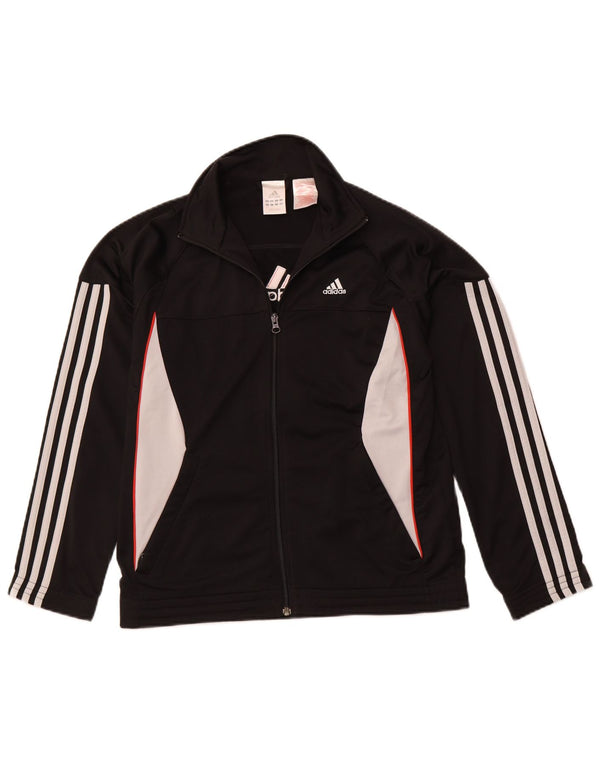 ADIDAS Mädchen-Trainingsanzug, Oberteil, Jacke, 13–14 Jahre, Schwarz, Colourblock-Sport