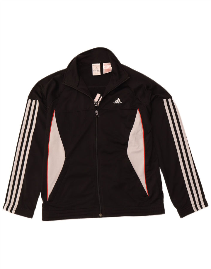 ADIDAS Mädchen-Trainingsanzug, Oberteil, Jacke, 13–14 Jahre, Schwarz, Colourblock-Sport