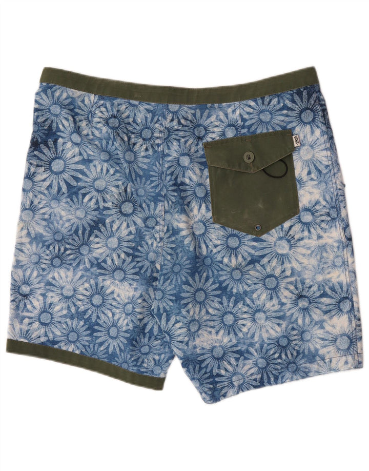 Vans Herren-Badeshorts, groß, aus Polyester mit blauem Blumenmuster