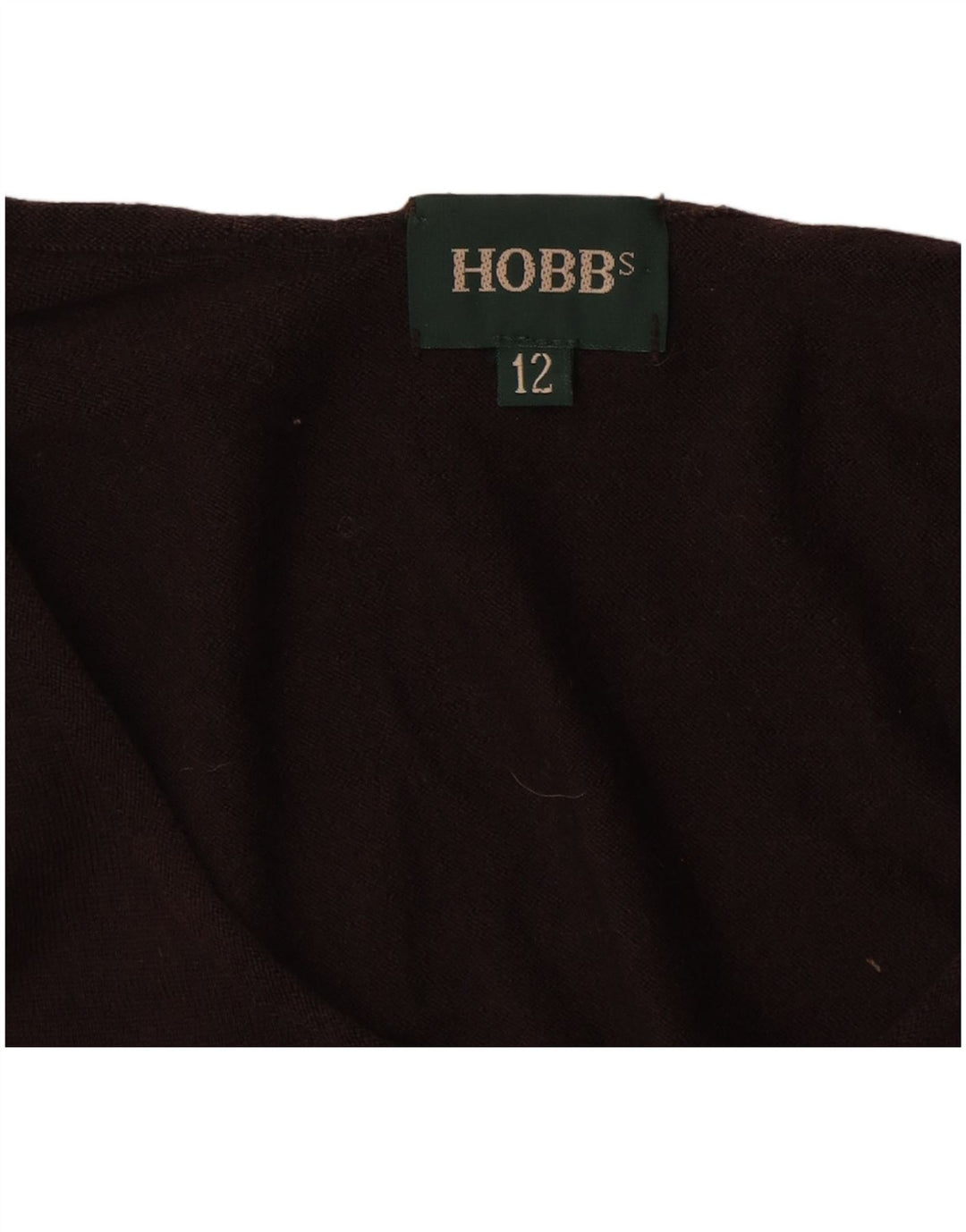 HOBBS Damen-Pullover mit U-Boot-Ausschnitt, UK 12, mittelbraune Schurwolle