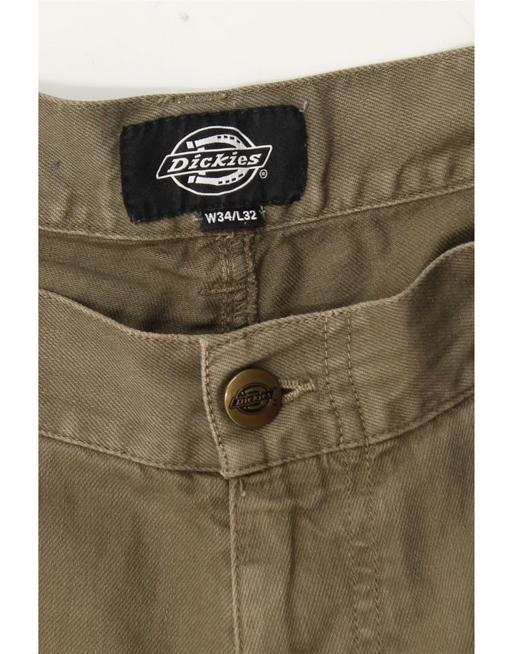 DICKIES Gerade Cargohose für Herren, W34, L32, Khaki, Baumwolle