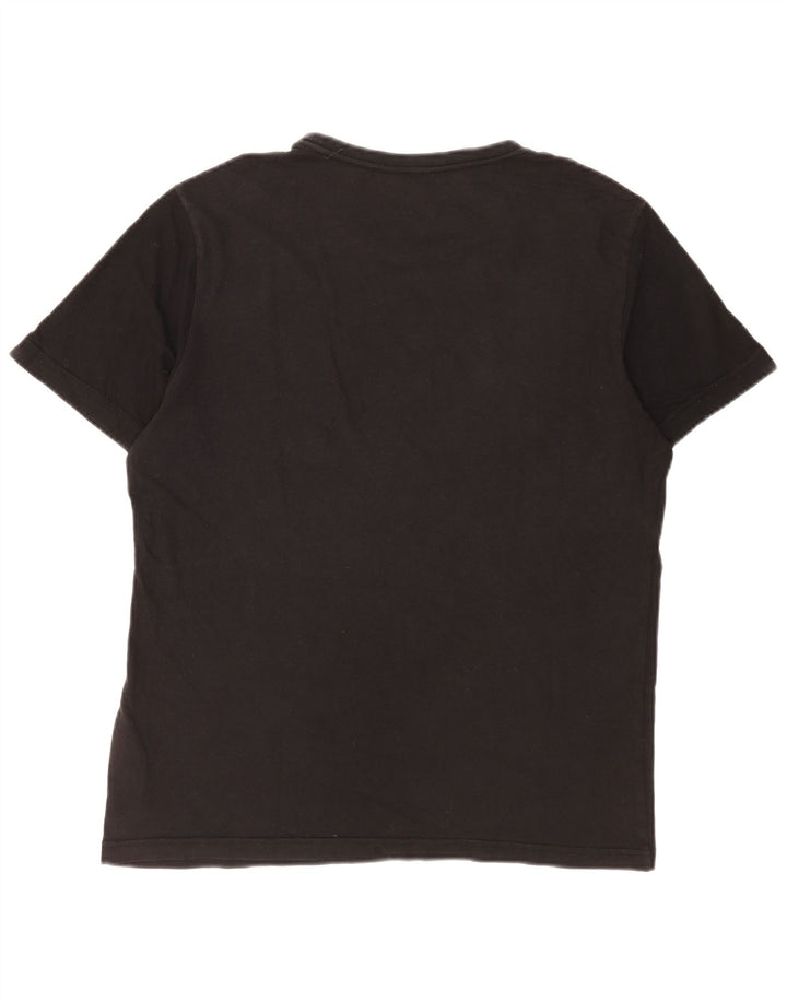Puma Herren Grafik T-Shirt Top Mittelschwarz Baumwolle