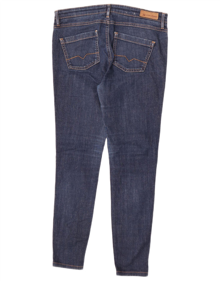 Hugo Boss Damen Slim Jeans W30 L27 Marineblaue Baumwolle