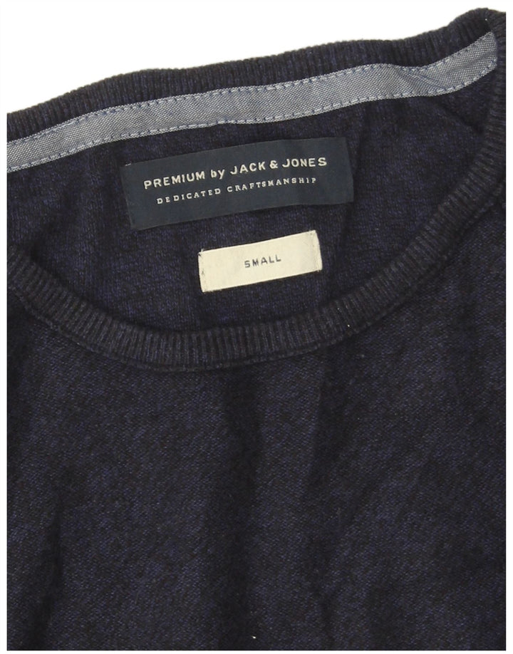 Jack & Jones Herren-Oberteil, langärmelig, klein, marineblau, Baumwolle