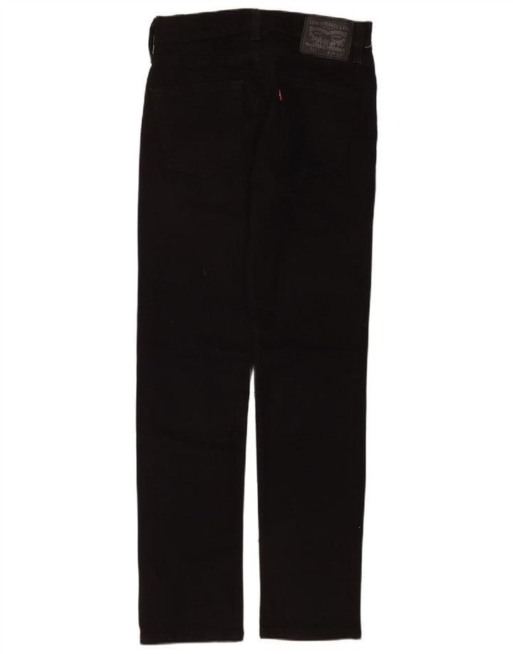 Levi's Herren 511 Slim Jeans W28 L32 Schwarze Baumwolle