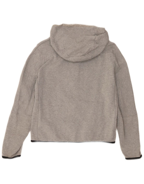 Nike Boys Standard Fit Zip Hoodie Sweater 13–14 Jahre XL Grau meliert