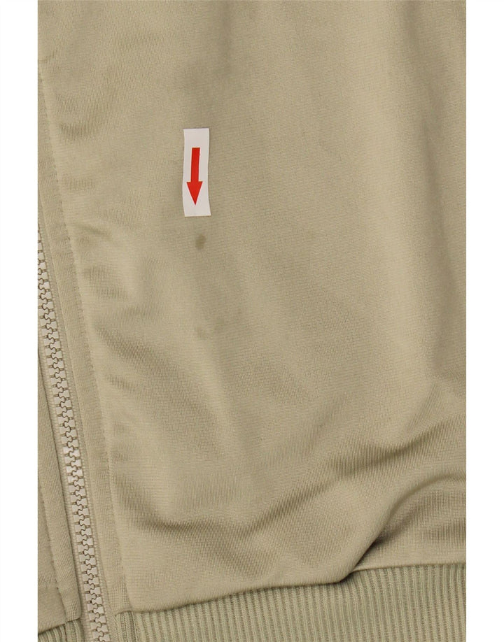 Adidas Herren Trainingsanzug Top Jacke UK 38/40 Medium Khaki Polyester