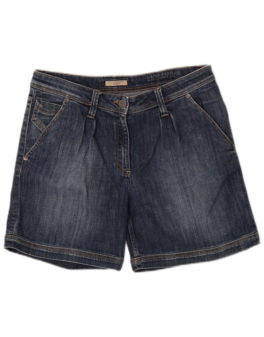Burberry Damen BRIT Denim Shorts W29 Mittelblaue Baumwolle