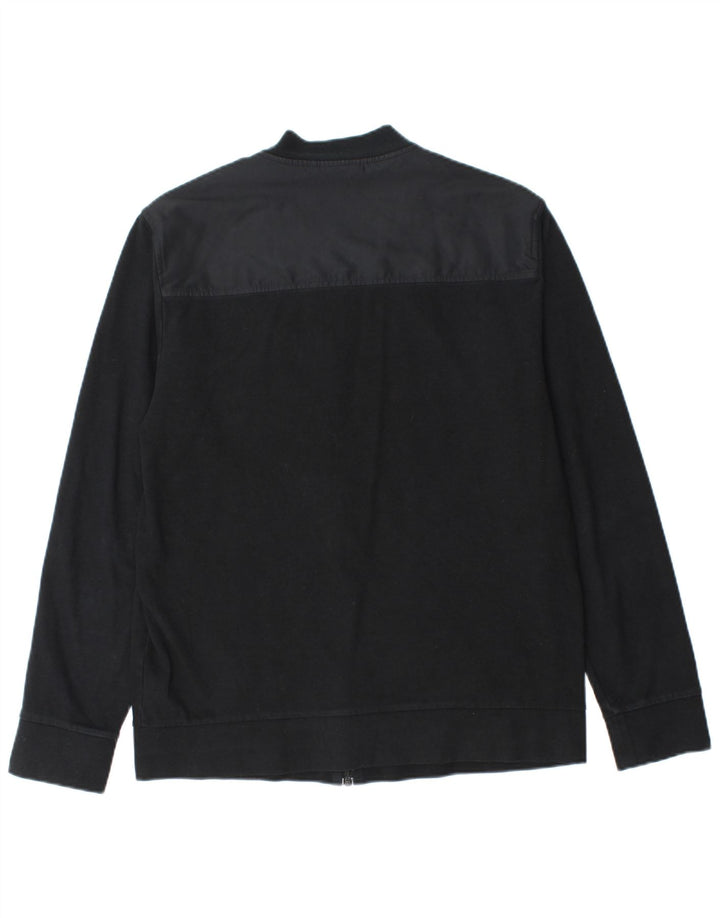 Dkny Herren-Trainingsanzug-Top-Jacke, Mittelschwarz, Colourblock-Baumwolle