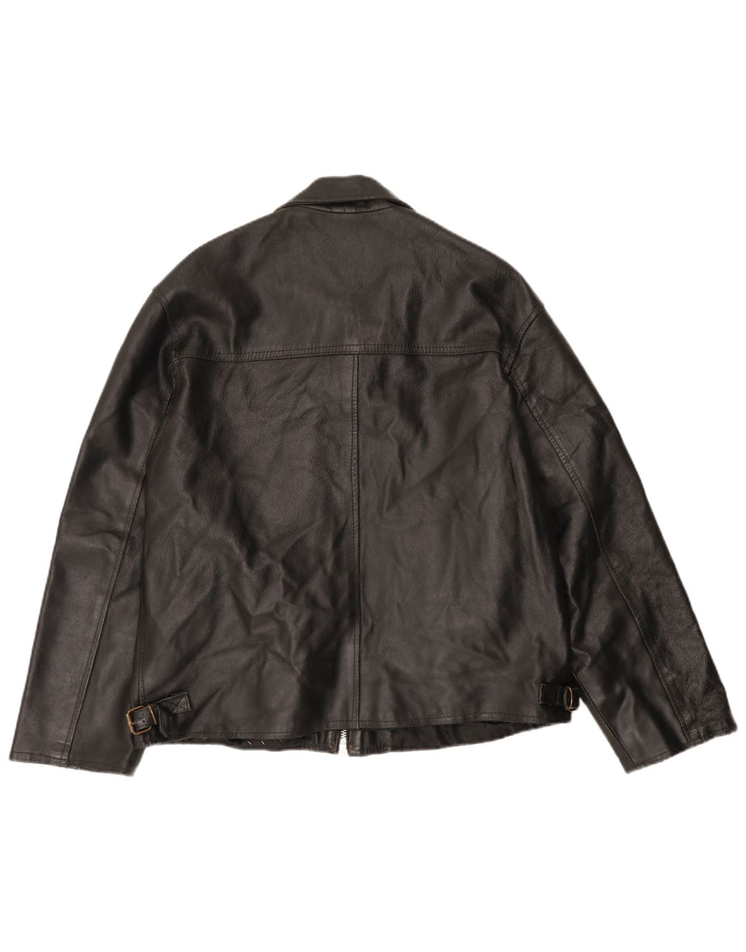 Vintage Herren Lederjacke UK 40 Großes schwarzes Leder