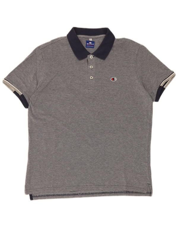 Champion Rugby-Poloshirt für Herren, Größe S, Marineblau, Farbblock