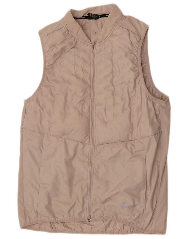Nike Damen-Lauf-Trainingsanzug-Top-Jacke, UK 14, Größe L, Beige, Sport