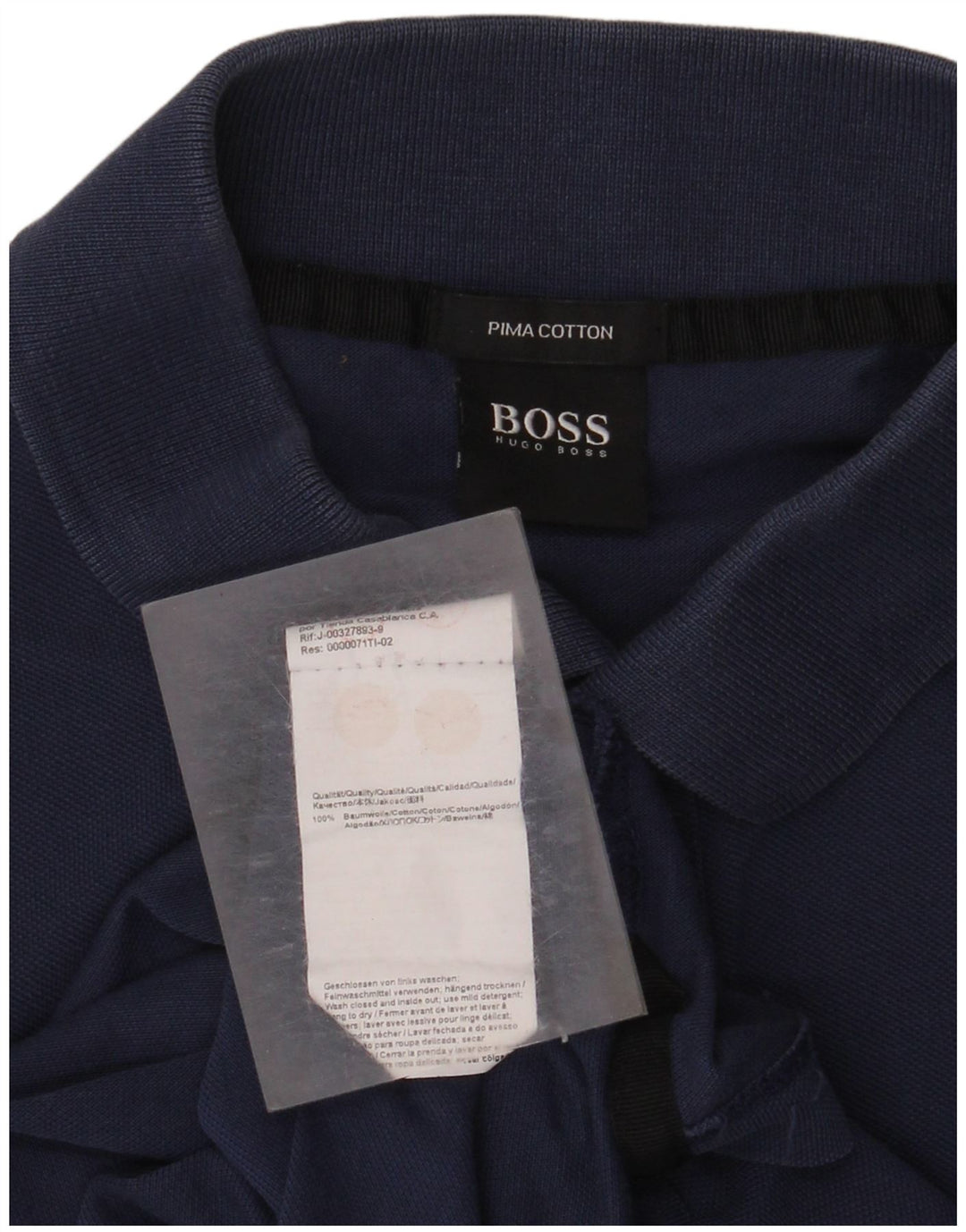 Hugo Boss Herren-Poloshirt, große marineblaue Baumwolle