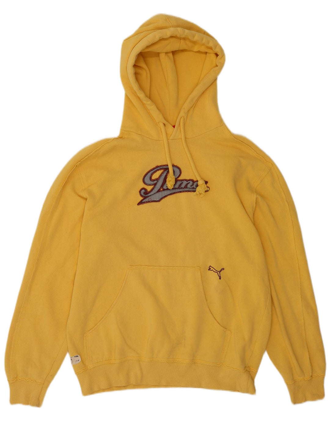 Puma Herren Graphic Hoodie Pullover mittelgelbe Baumwolle