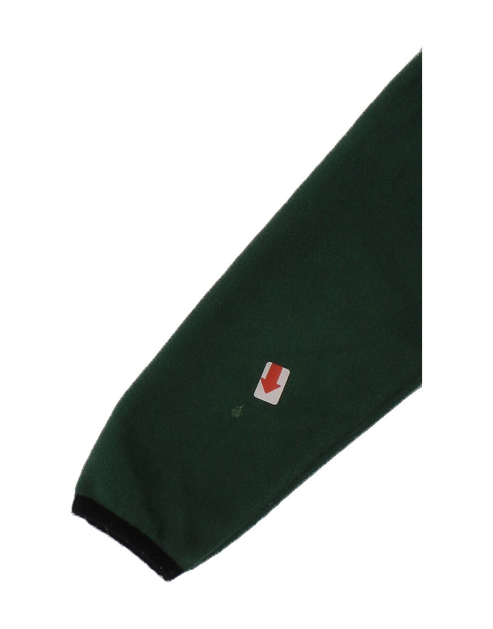 BENETTON Boys Hooded Fleece Jacket 3-4 Years 2XS Green Polyester Vintage Benetton and Second-Hand Benetton from Messina Hembry 