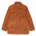 Privilegi Damen Wildlederjacke IT 46 Großes braunes Leder