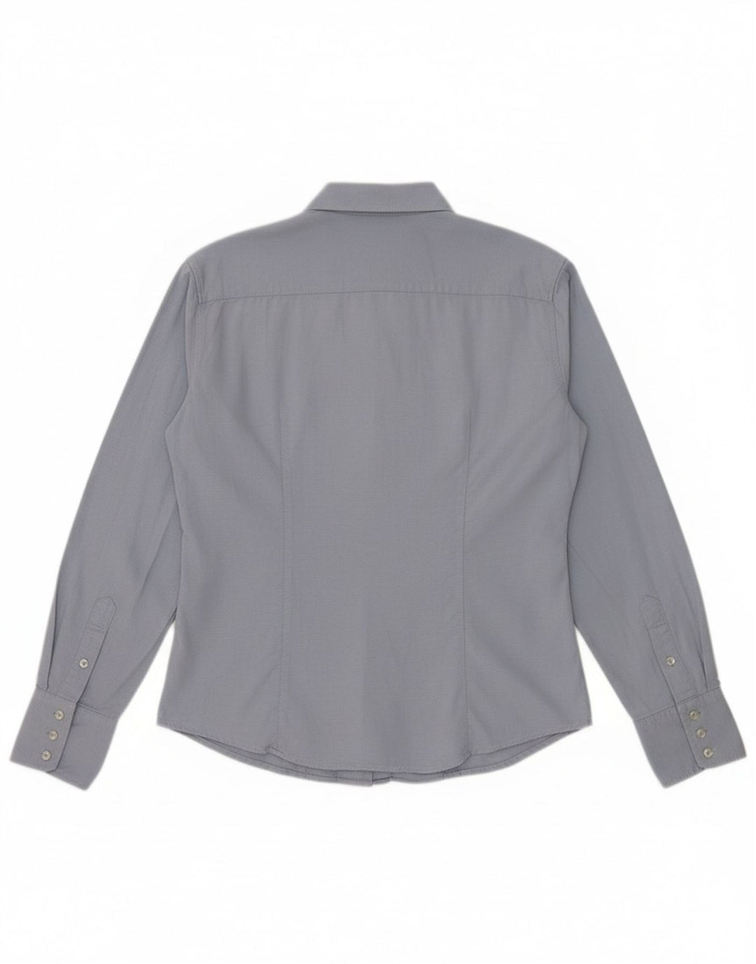 Gant Damen-Hemd UK 12 aus mittelblauer Baumwolle