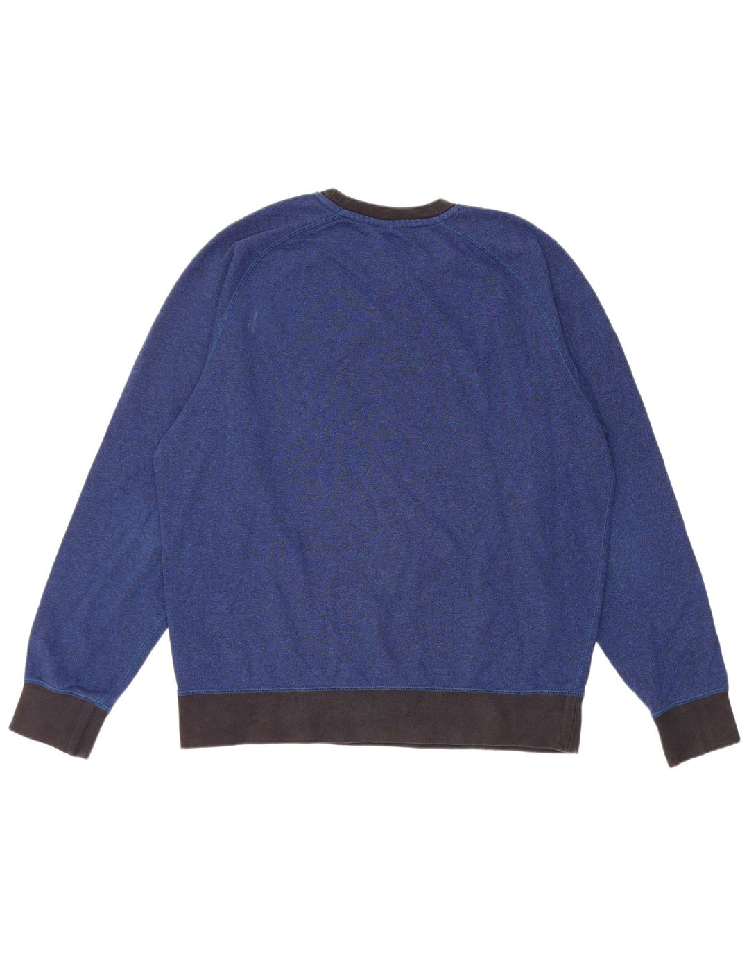 Nike Herren-Sweatshirt-Pullover, groß, blaue Farbblock-Baumwolle