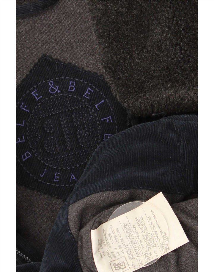 Gepolsterte Cordjacke für Herren von Belfe & UK 38, mittelmarineblaue Baumwolle