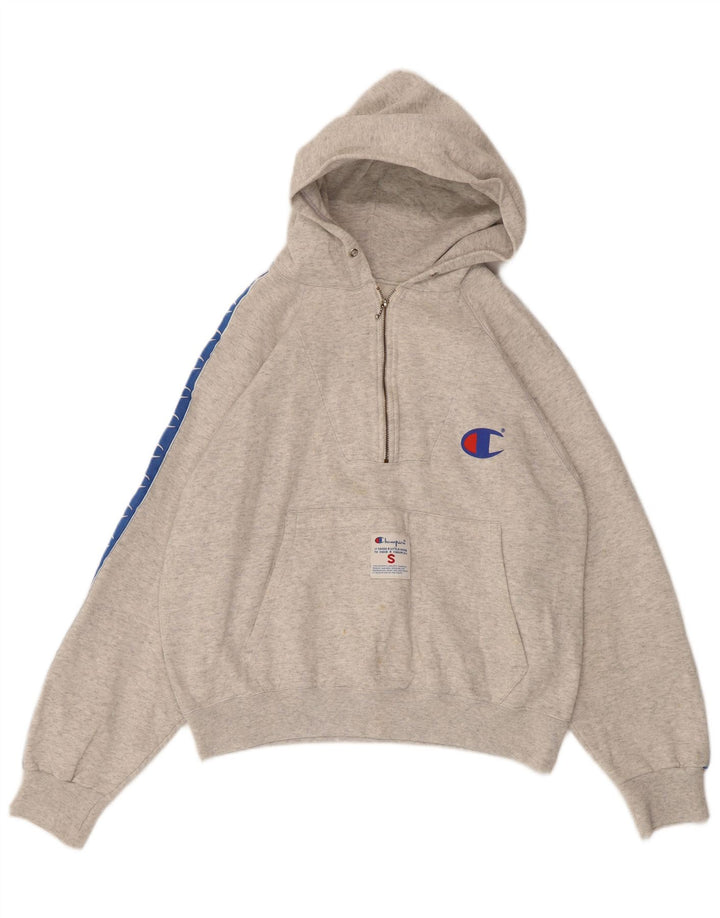 CHAMPION Damen-Pullover mit übergroßem grafischem Kapuzenpullover, Gr. 10, Größe S, Grau