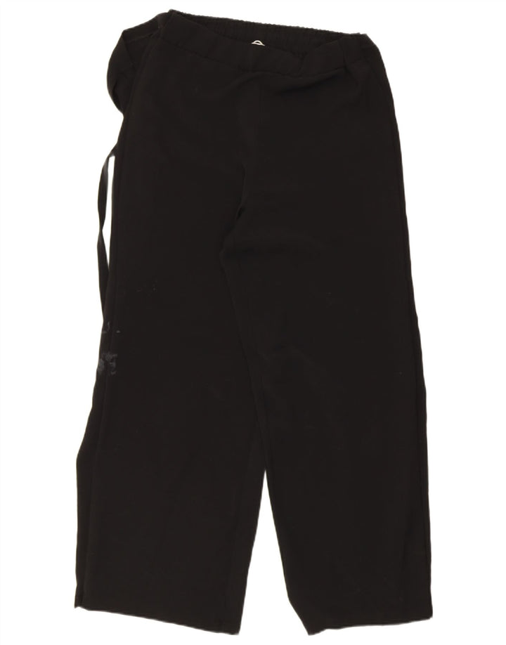Zara Damen Wickelhose, Freizeithose, Größe M, W30, L27, Schwarz, Polyester