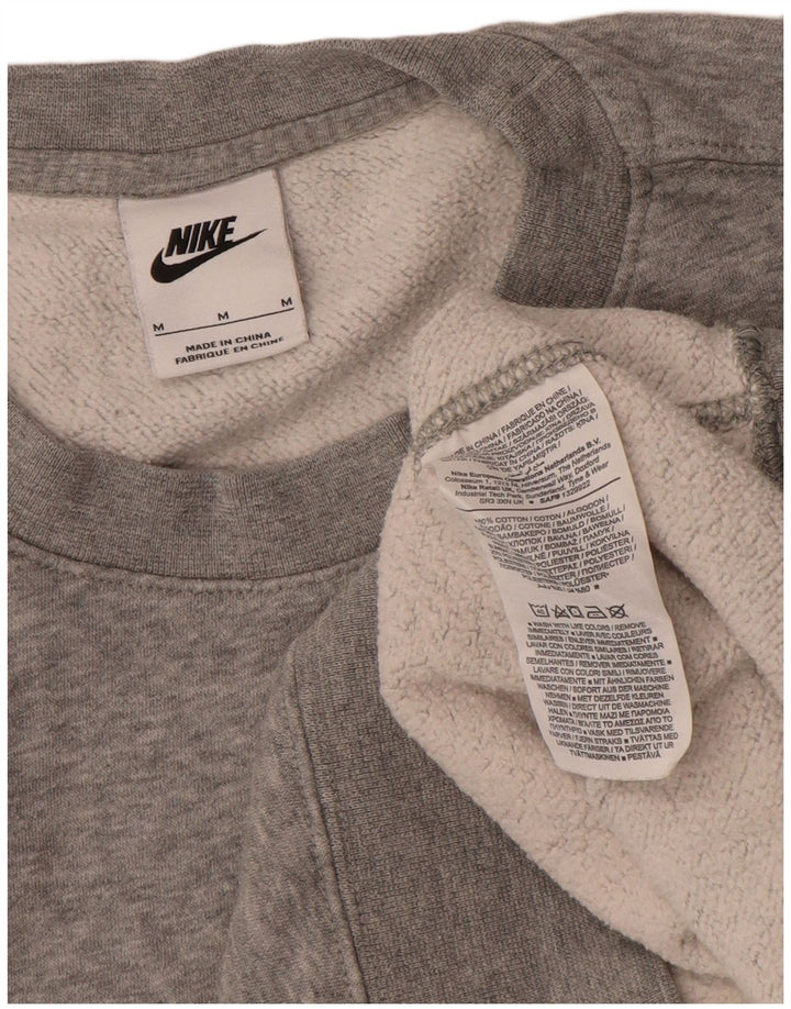 Nike Damen-Sweatshirt in Übergröße, Gr. 14, mittelgrau gefleckte Baumwolle