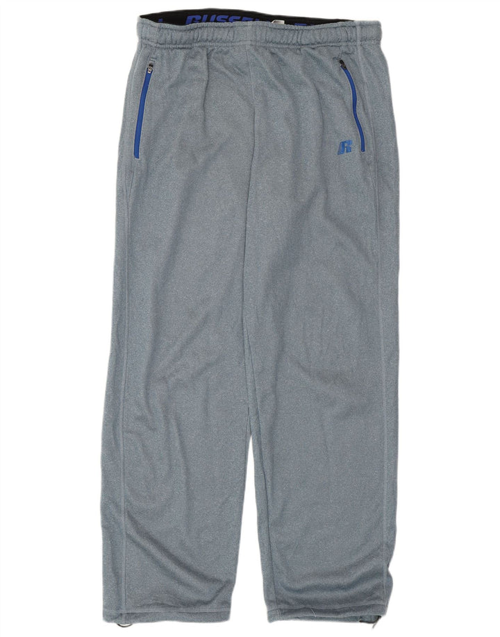 RUSSELL ATHLETIC Mens Tracksuit Trousers Medium  Blue Polyester