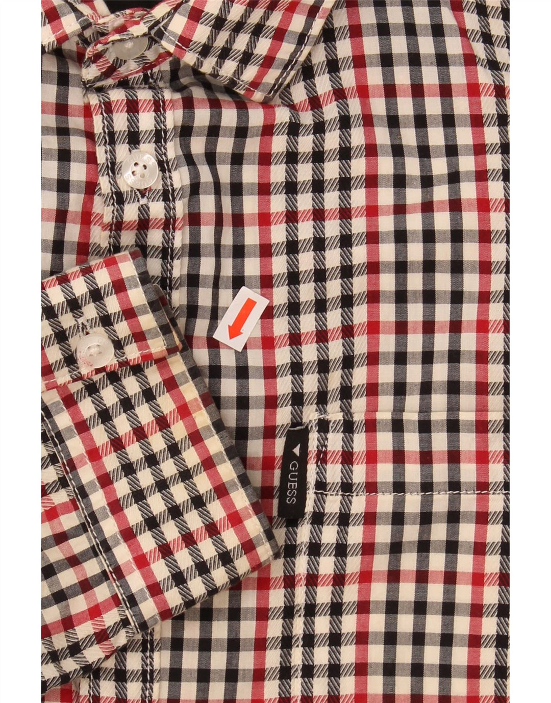 GUESS Mens Shirt UK 42 Large Multicoloured Check Cotton Vintage Guess and Second-Hand Guess from Messina Hembry 