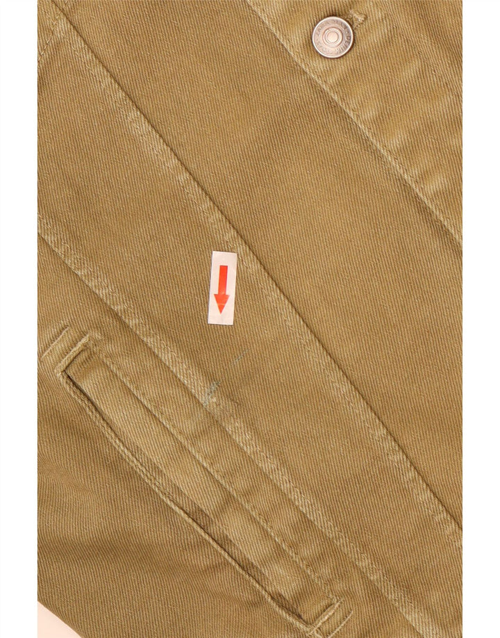 Zara Herren Jeansjacke UK 38 Medium Khaki