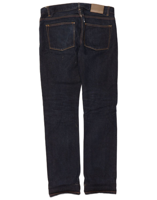 Reiss Damen Slim Jeans W32 L30 Marineblaue Baumwolle